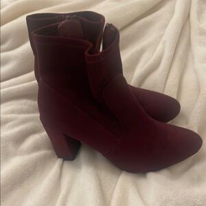 Steve Madden Deep Red Heeled Boots